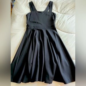 Aqua mesh back skater dress, size small. Balletcore!